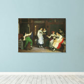 Een huwelijk in de Elzas Canvas Afdruk (Insitu (Houten vloer))