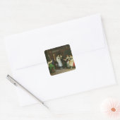 Een huwelijk in de Elzas Vierkante Sticker (Envelop)