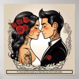 Een huwelijk is iemand vinden die het met je eens  poster