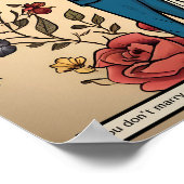 Een huwelijk is iemand vinden die het met je eens  poster (Hoek)