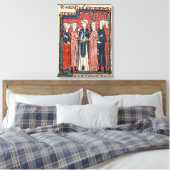 Een huwelijk uit 'Decretten de Gratien' Canvas Afdruk (Insitu (Slaapkamer))