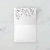 Een huwelijk Wildflower dankt u Bedankkaart (Binnen)