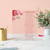 Een huwelijksbelofte acryl bord (Huwelijk)