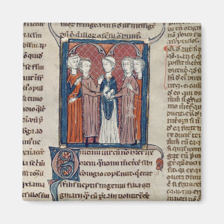 Een huwelijkscène uit 'Decret de Gratien' Magneet