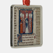 Een huwelijkscène uit 'Decret de Gratien' Metalen Ornament (Rechts)