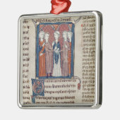 Een huwelijkscène uit 'Decret de Gratien' Metalen Ornament (Links)