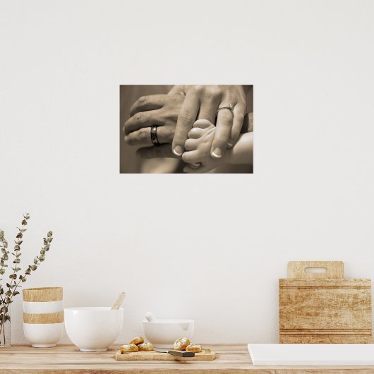 Een huwelijksdag poster (Keuken)