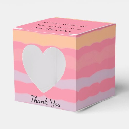 Een huwelijksgast bedankdoosjes (Voorkant Zijde)