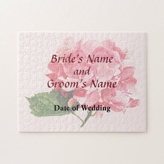 Eén Hydrangea Cluster Wedding Products Legpuzzel (Horizontaal)