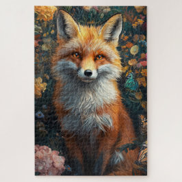 Een hyperrealistische vos legpuzzel