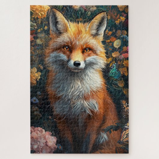 Een hyperrealistische vos legpuzzel (Verticaal)