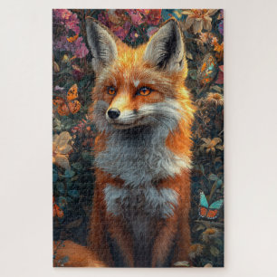 Een hyperrealistische vos legpuzzel