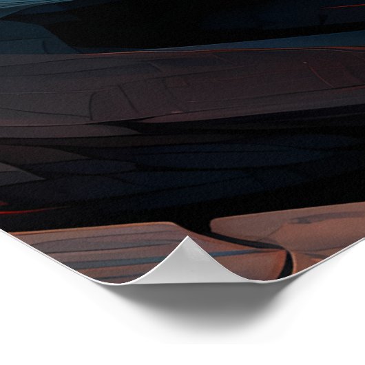 Een hypnotische fractale kunst poster (Hoek)