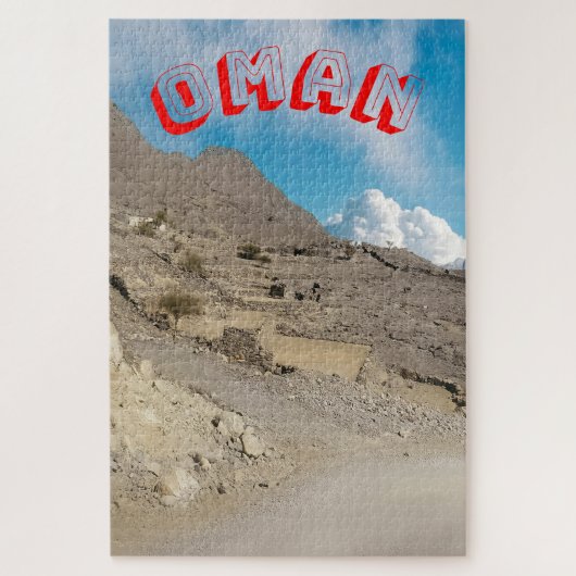 Een hypnotiserend Omaans landschap Legpuzzel (Verticaal)