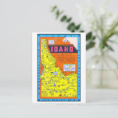 Een hysterische retro kaart van Idaho 1949 (Staand voorkant)