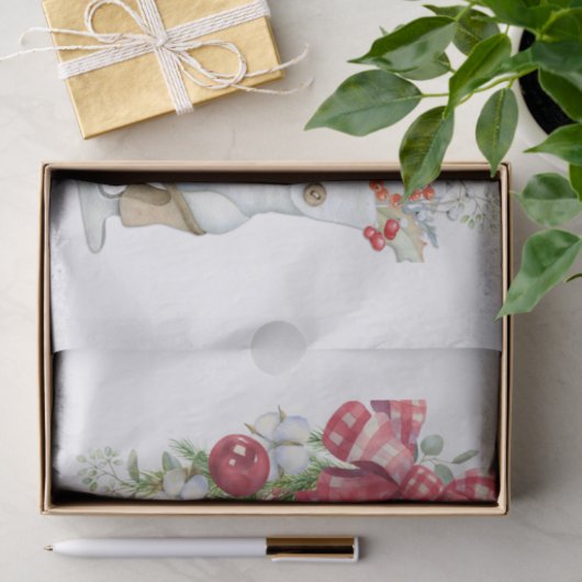 Een Ice Schaats Shoe Kerstmis Tissuepapier (Geschenk)