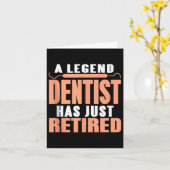 Een iconische tandarts heeft zojuist gepensioneerd kaart (Gele Bloem)