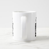 Een idee kan niet worden vernietigd grote koffiekop (Achterkant)