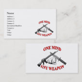 Een idee van elk weapon-Visitekaartje Visitekaartje (Voorkant / Achterkant)