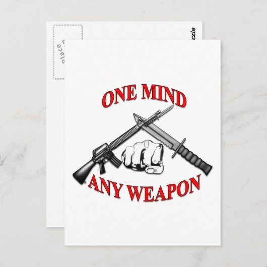 Een idee van elke Wapon MCMAP Briefkaart (Voorkant / Achterkant)