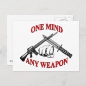 Een idee van elke Wapon MCMAP Briefkaart (Voorkant / Achterkant)