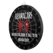 EEN IDEE ZO GOED DAT HET VERPLICHTE OBAMACARE MOES DARTBORD (Voorkant Rechts)