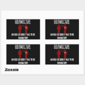 EEN IDEE ZO GOED DAT HET VERPLICHTE OBAMACARE MOES RECHTHOEKIGE STICKER (Vel)