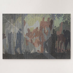 Een idylle van het diepe zuiden – Aaron Douglas Ar Legpuzzel