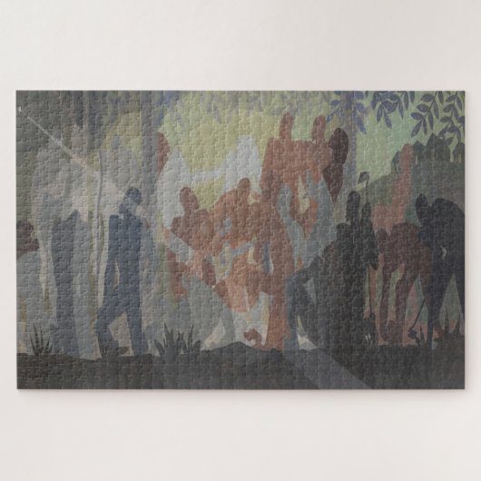 Een idylle van het diepe zuiden – Aaron Douglas Ar Legpuzzel (Horizontaal)