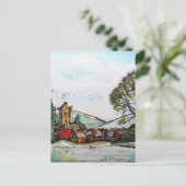 Een Idyllic British Village-schets Briefkaart (Staand voorkant)