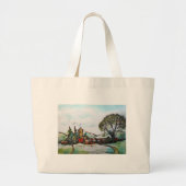 Een Idyllic British Village-schets Grote Tote Bag (Voorkant)