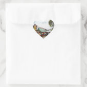 Een Idyllic British Village-schets Hart Sticker (Tas)