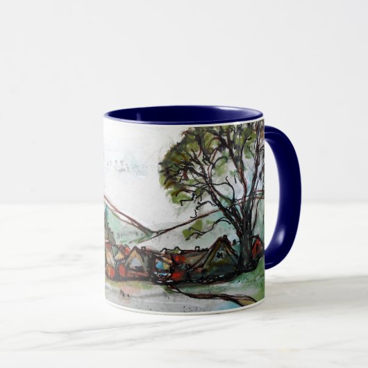 Een Idyllic British Village-schets Mok (Voorkant rechts)