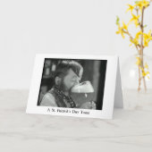 Een Ier die Toost drink Kaart (Gele Bloem)