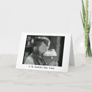 Een Ier die Toost drink Kaart