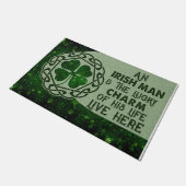 Een Ier en een Lucky Charm Deurmat (Schuin)