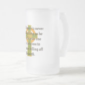 Een Ier wordt nooit Drink - Iers citaat Matglas Bierpul (Voorkant rechts)