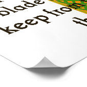 Een Ier wordt nooit Drink - Iers citaat Poster (Hoek)