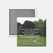Een Iers "Blessing Green Landscape" Magneet (Voorkant / Achterkant)