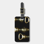 Een Iers Design-The Brass Collectie Bagagelabel (Voorkant verticaal)