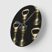 Een Iers Design-The Brass Collectie Ronde Klok (Hoek)