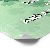 Een Iers gebed - elke scheur - een glimlach Poster (Hoek)