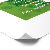 Een Iers gebed - elke scheur - een glimlach Poster (Hoek)