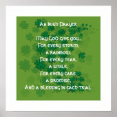 Een Iers gebed - elke scheur - een glimlach Poster (Voorkant)