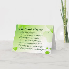 Een Iers Gebed - St Patrick's Kaart