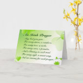 Een Iers Gebed - St Patrick's Kaart (Gele Bloem)