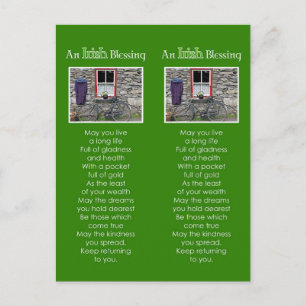 Een Iers geluks-boeklegger Briefkaart
