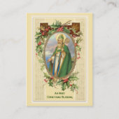 Een Iers kerstfeest dat de St. Patrick Heilige Kaa Visitekaartje (Voorkant)