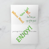 Een Iers Man is nooit Drink Wenskaart Kaart (Binnen)