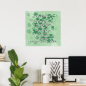 Een Ierse gebed - Elke traan - Een glimlach Poster (Thuiskantoor)